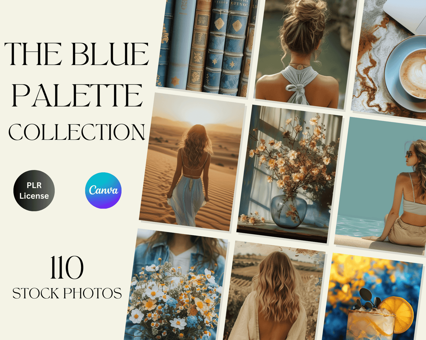 110 Images The Blue Palette Collection
