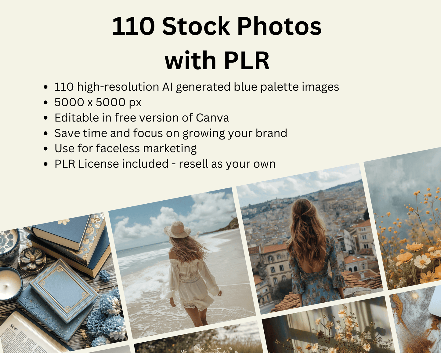 110 Images The Blue Palette Collection